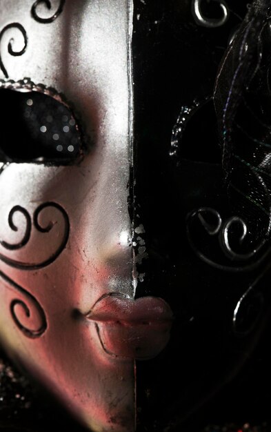 Foto carnaval venetië theaterkostuum kleurrijk masker mysterie fantasie draagobject