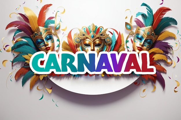 Carnival Background voor Social Media Design met Space Text