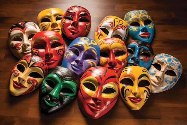 Carnival cut out masks