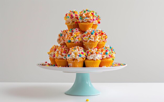 Carnival Funnel Cake Stand On White Background