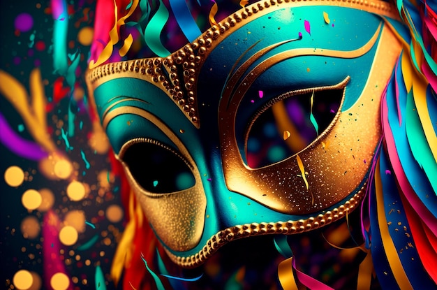 カーニバル マスク カラフルなカーニバル マスク 歓喜の歓楽者 アクセサリーはパーティーでのみ使用され始めました。
