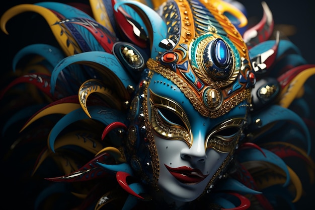 Carnival mask designs in a playful and artistic ar 00106 00