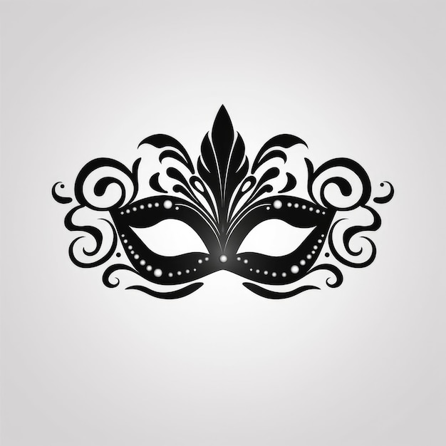 Photo carnival mask illustration