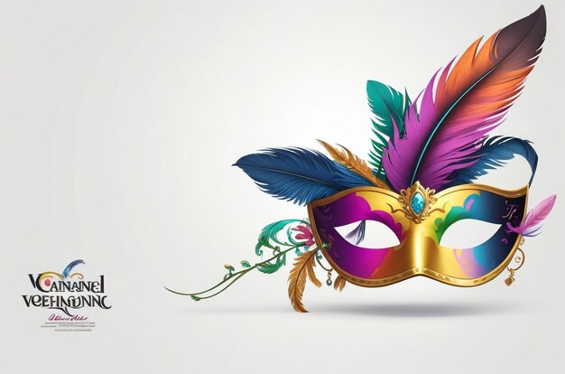 Carnival mask isolated icon