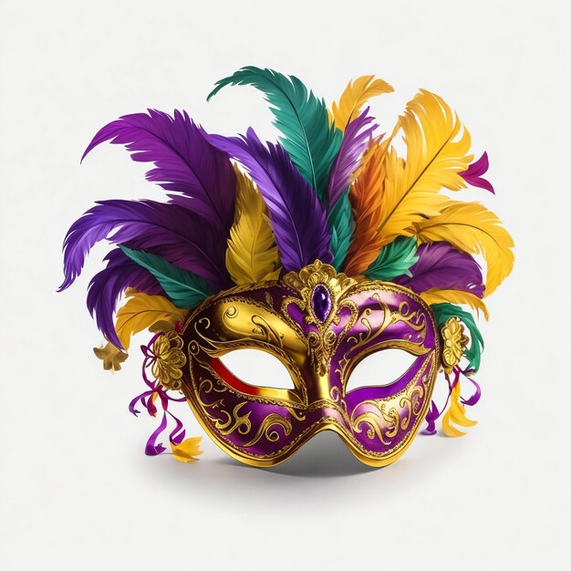 Photo carnival mask on white