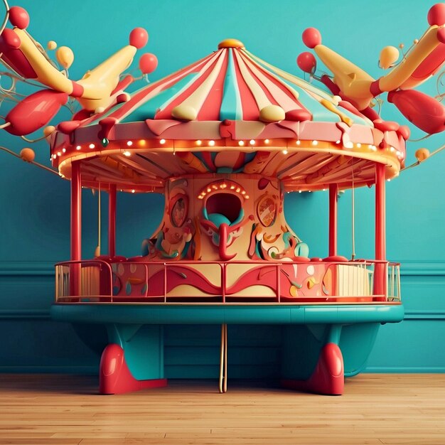 Photo carnival mockup