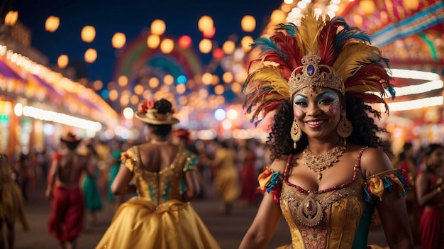 Foto notte di carnevale