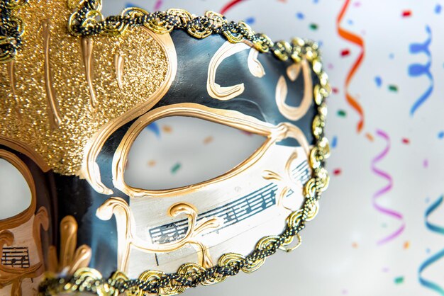 Carnival party mask, Brazilian carnival concept.