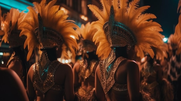 Carnival Samba Parade Generative Ai