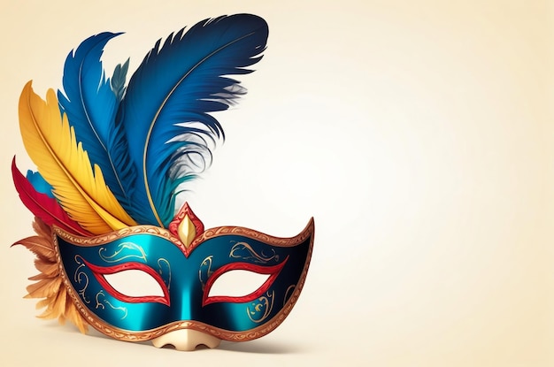 Carnival Venetian Mask geïsoleerd