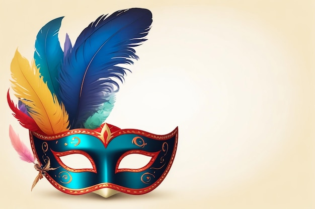 Carnival Venetian Mask geïsoleerd