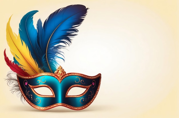 Carnival Venetian Mask geïsoleerd