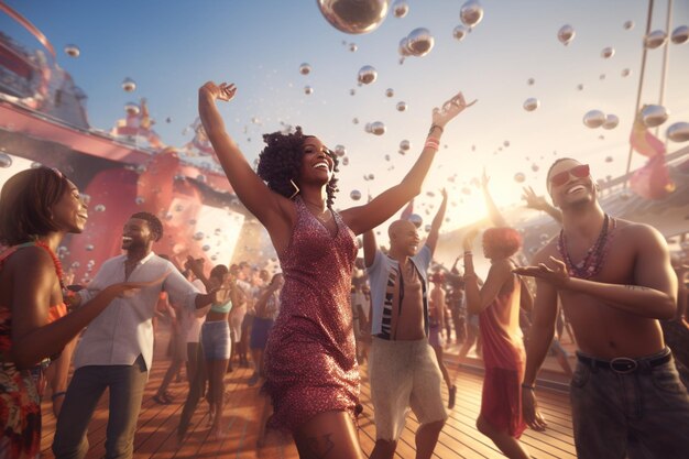 Carnivalgoers enjoying a lively outdoor dance floo 00025 02