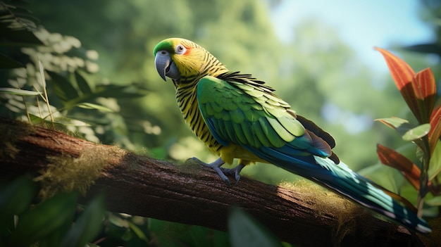 カロリーナ・パリキット (Carolina Parakeet) は自然界で生息する鳥である