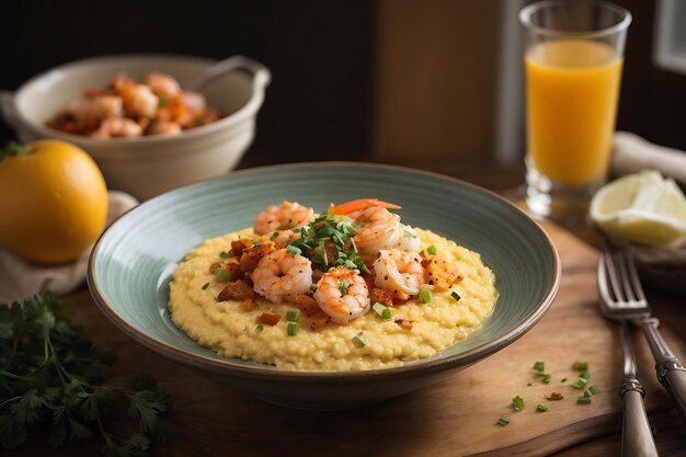 Carolina Shrimp Cheddar Grits