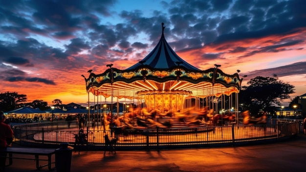 the carousel is the most popular attraction.