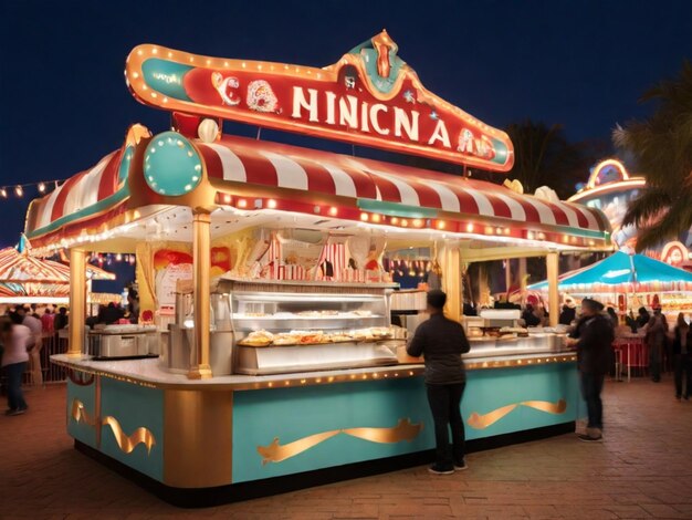 a carousel with a sign that says santa maria del sol