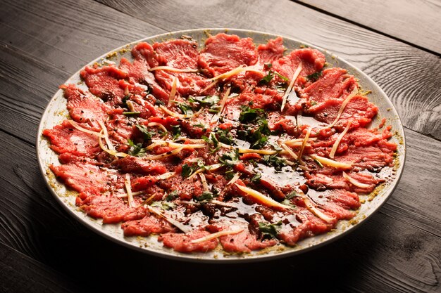 Carpaccio of beef