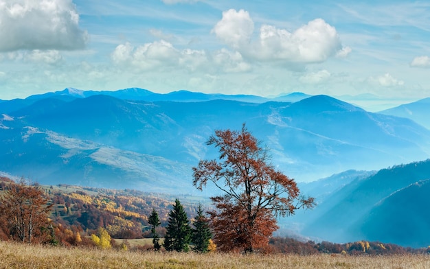 Фото Карпатская горная осенняя панорама