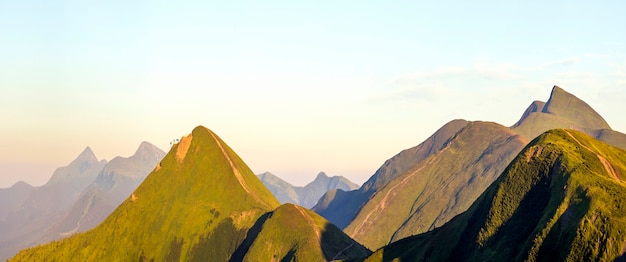 Photo carpathian mountain landscape in summer