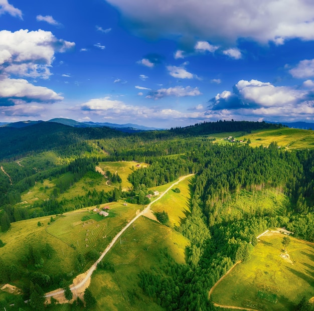 Carpathian mountain landscape