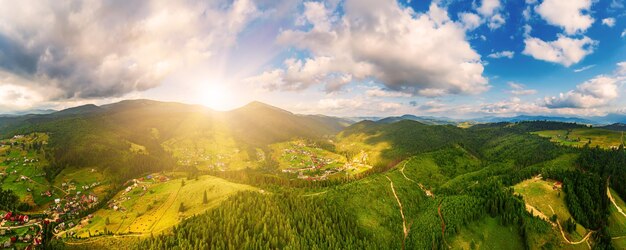 Карпатский горный пейзаж