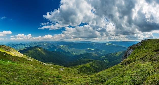 Carpathian mountain landscape