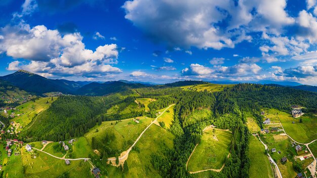 Carpathian mountain landscape