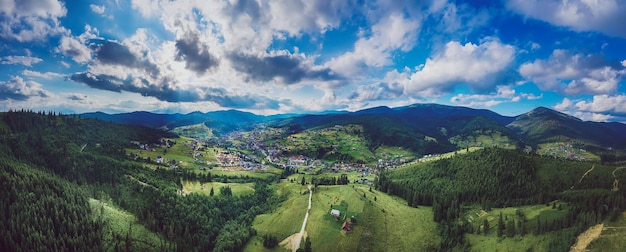 Carpathian mountain landscape