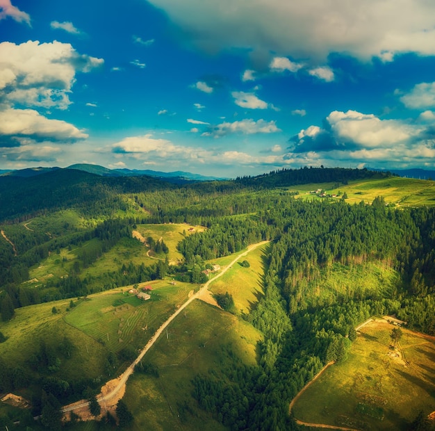 Carpathian mountain landscape