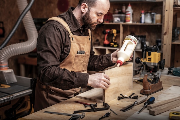 Carpenter at work