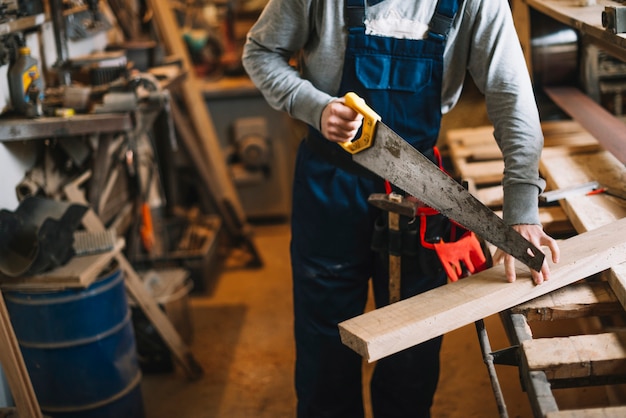 Carpenter working