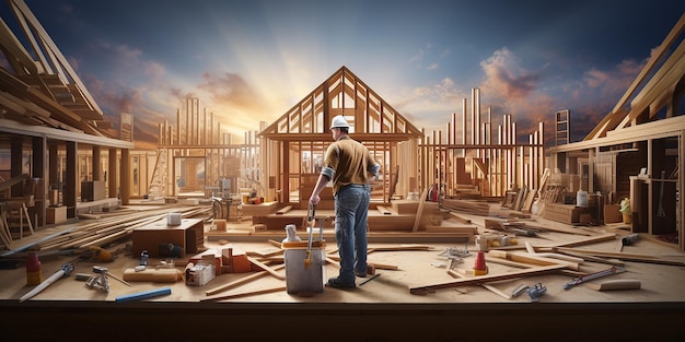 Carpenters Making Wooden Furniture in Joinery