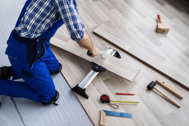 Carpentry Equipment Tool For Laying New Hardwood Floor