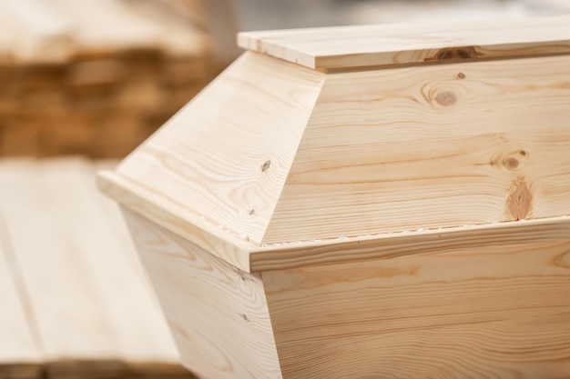 Carpentry shop making coffins in carpentry