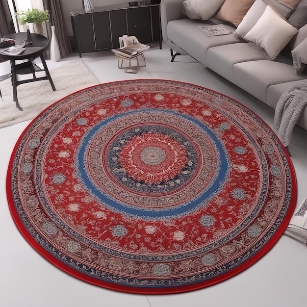 carpet and bathmat vintage boho tribal design pattern with distressed and texture effectcarpet mock