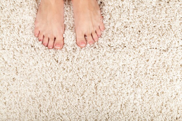 Carpet feet human feet girl female woman closeup