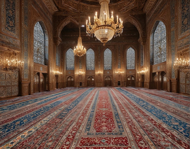 the carpet in the hall