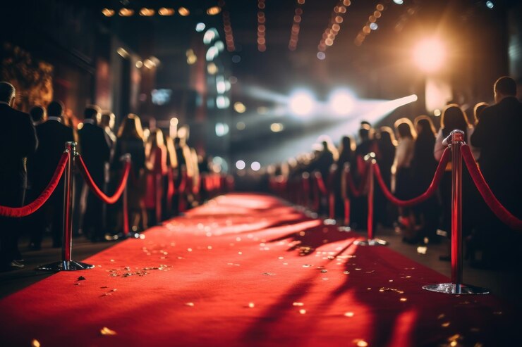 Photo carpet light red illuminated