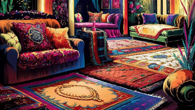 Photo carpets and upholstery