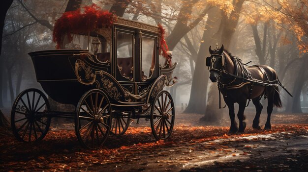 Photo carriage in the dark