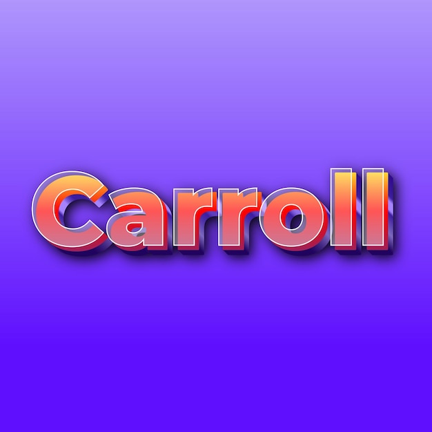 CarrollText effect JPG gradiënt paarse achtergrondkaartfoto