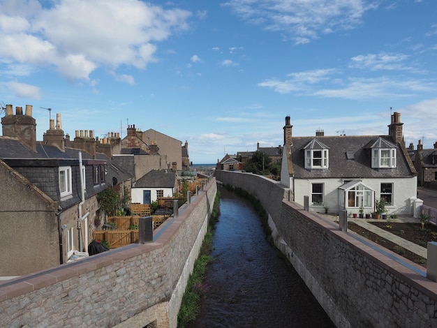 Carron Water river in Stonehaven