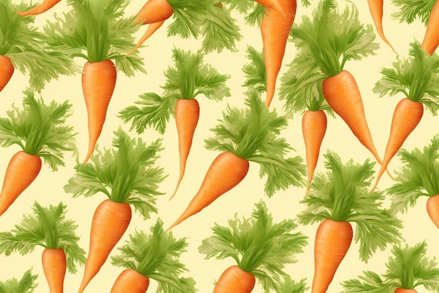 Carrot background Ai generative