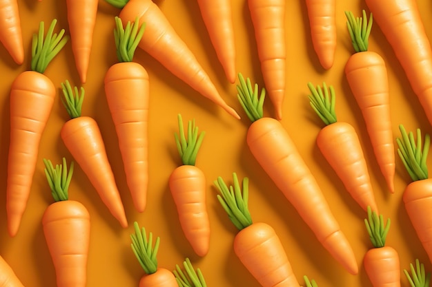 Carrot background Ai generative