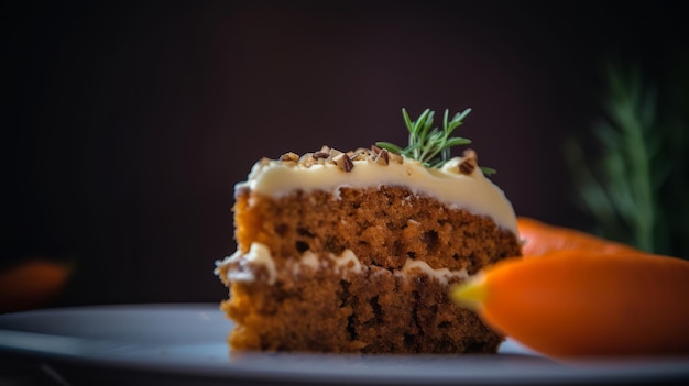 Carrot cake Illustration AI GenerativexA