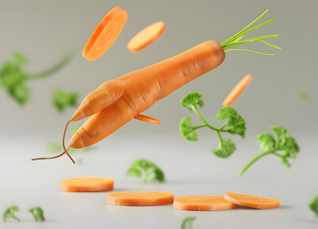 carrot and carrot slices