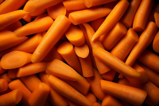 Carrot Cascade Abstract Texture in a Row