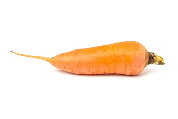 Carrot close-up isolated on white