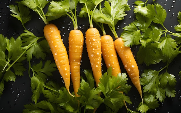 Carrot food pattern background